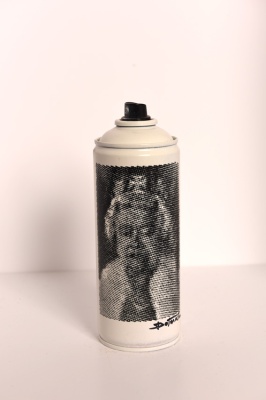 ''QE2 Test'' customised empty spray can by Dotmasters